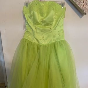 Neon green dress